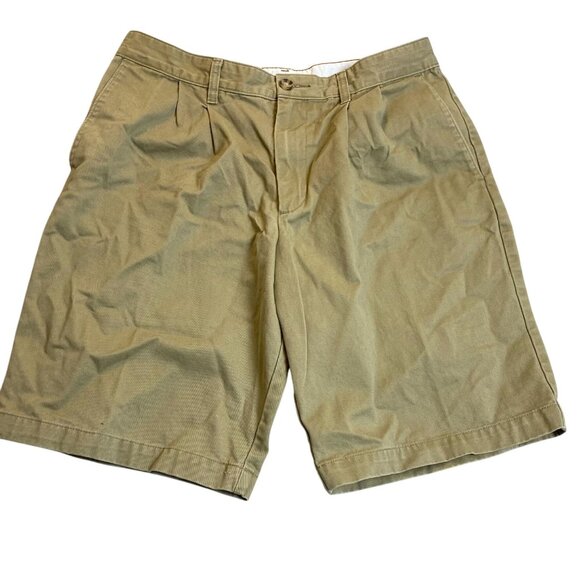 Dockers Mens Shorts Size 32 Khaki Cotton Classic Fit - Picture 1 of 7